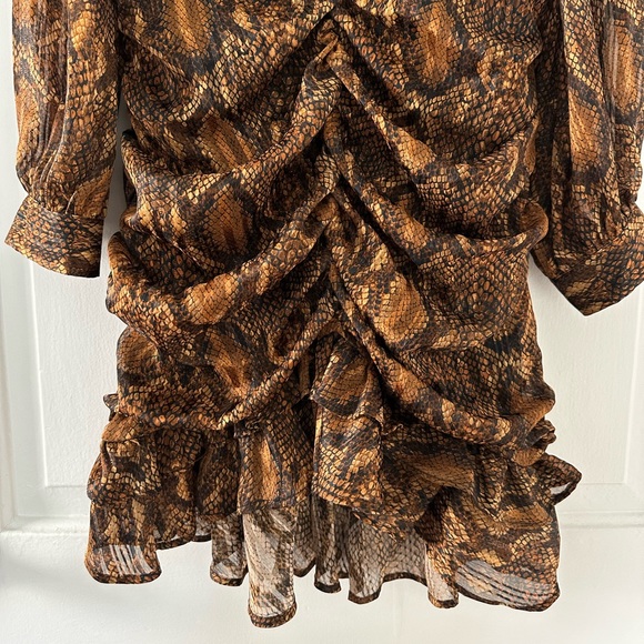 Zara Snake Print Mini Dress (M) - Picture 8 of 9